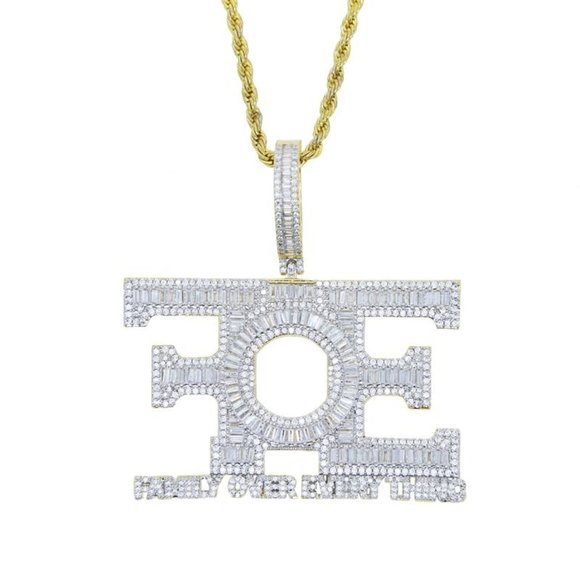 New Letter Iced Out Family Over Everything Pendant - Picture 6 of 6